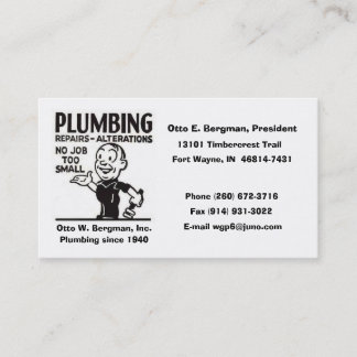 Logotyp Otto E. Bergman Visitkort