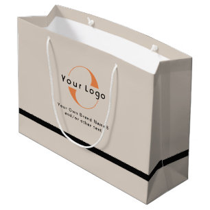 Logotyp på Light Tan + Black Text Company La