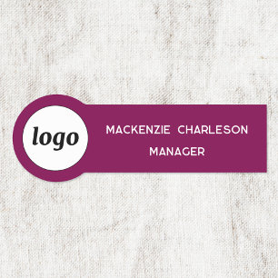 Logotyp Personal Magenta Rosa Business Namnbricka