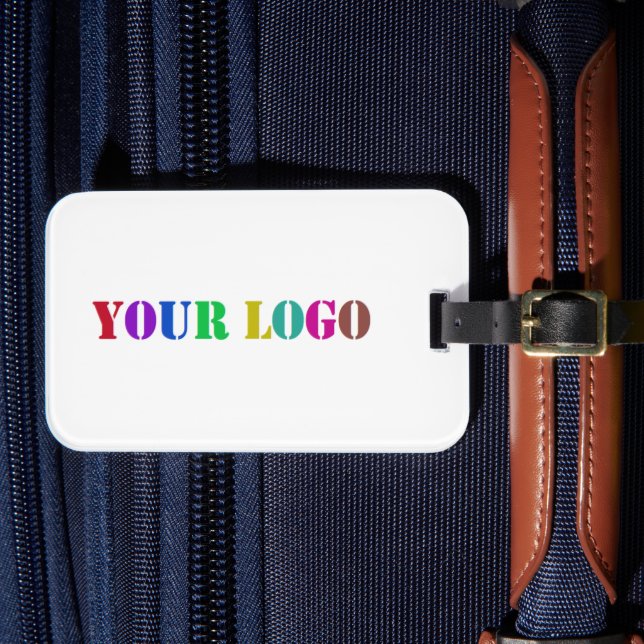 Logotyp Personlig Bagageetikett Exempel Bagagebricka (Framsida Insitu 4)