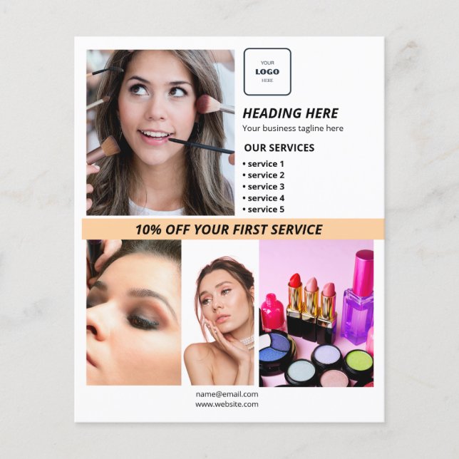 Logotyp Photo Business Marknadsföring Flyer (Framsidan)
