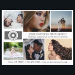 Logotyp Photo Collage Professionell Photograf QR Reklamblad<br><div class="desc">Marknadsföring-flygare om du vill ha en personlig för professionellen fotograf med dina foton, logotyper, kontaktinformation, anpassningsbar och QR-kod. Professionellens fotografflygare som befordrar din personlig med sex foton på sidan tillsammans med din logotyp, ditt företag namn, din tagglinje och din kontaktinformation. På baksidan lägger du till logotyp, QR-kod och social-media, kontaktinformation...</div>