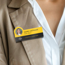 Logotyp Photo ID Modern Gult Black Business Compan