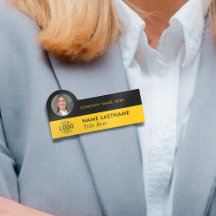 Logotyp Photo ID Snyggt Sleek Gult Black Business