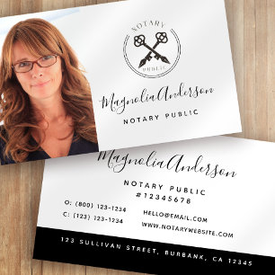 Logotyp Photo Notary Public Visitkort