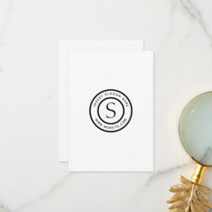 Logotyp Professionell enkel modern enkel Tack Kort
