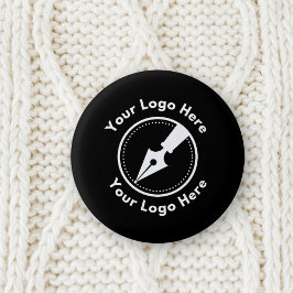 Logotyp Professionell Modern Black Notary Knapp