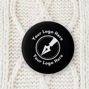 Logotyp Professionell Modern Black Notary Knapp