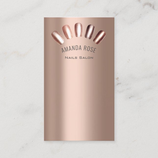 Logotyp Professionell Nagel Manilockera Smala för  Visitkort (Framsida)