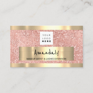 Logotyp QR CODE Logotyp Metallic Ro Guld Metallic Visitkort