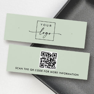 Logotyp QR-grönt för kodsökning - studiekort för ö Litet Visitkort