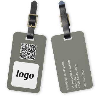 Logotyp QR-Grönt för säljfrämjande åtgärder för fö Bagagebricka