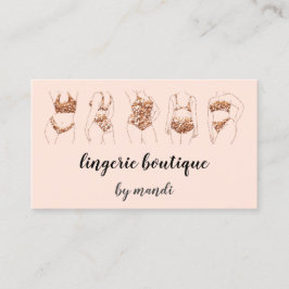 Logotyp QR-kod Bikini Underwear Shop Visitkort