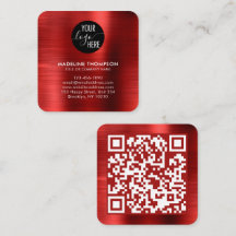 Logotyp QR-kod för Brushed Metallic Red Company