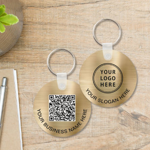 Logotyp QR-kod för främjande av Guld Nyckelring