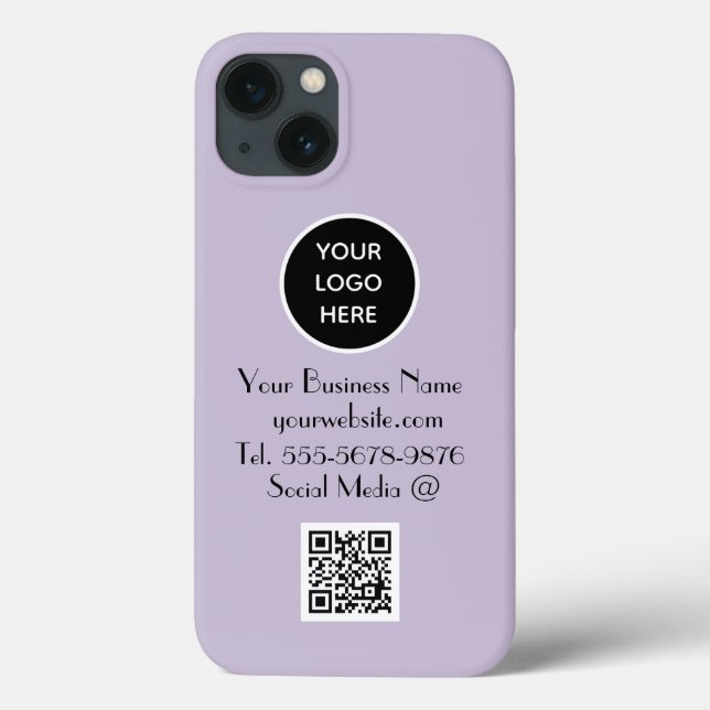 Logotyp QR-kod för modern minimal Anpassningsbar f (Baksida)