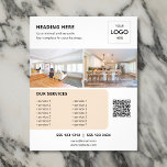 Logotyp QR-kod Foto Business Marknadsföring Flygblad<br><div class="desc">Öka ditt företag med vår anpassningsbar-flygare-design! Vår flygblad visar din logotyp och två foton som är fängslande, teckning uppmärksamheten på ditt varumärke. Nedan belyser vi de tjänster du erbjuder tillsammans med en bekväm QR-kod för enkel åtkomst till webbplatsen eller social-media. Missa inte tillfället att marknadsföra ditt företag - kontakta oss...</div>