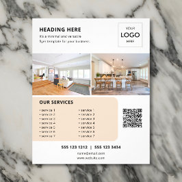 Logotyp QR-kod Foto Business Marknadsföring Flygblad