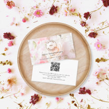 Logotyp QR-kod Fotoöverlägg Florist Flower Shop