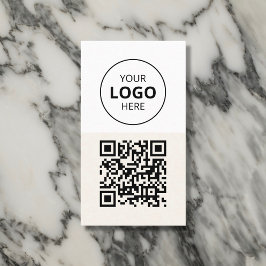 Logotyp QR-kod - minimalistisk ige Visitkort