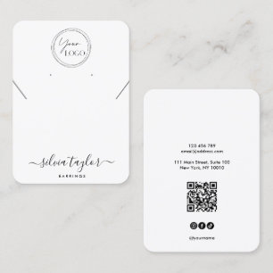 Logotyp QR Kod: visning för juvelerarhalsband Visitkort