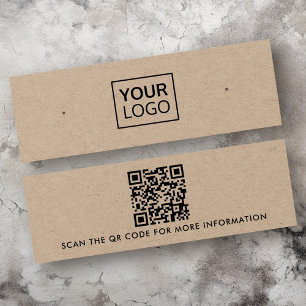 Logotyp QR-kodstudier som gör att Kraft-kortet för Litet Visitkort