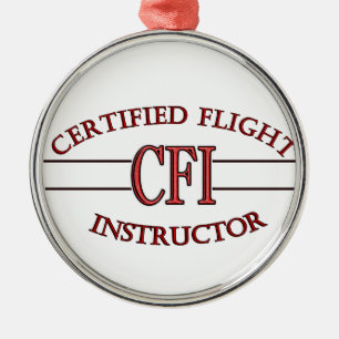 LOGOTYP RED CSF AUKTORISERAD FLYGINSTRUKTOR JULGRANSPRYDNAD METALL