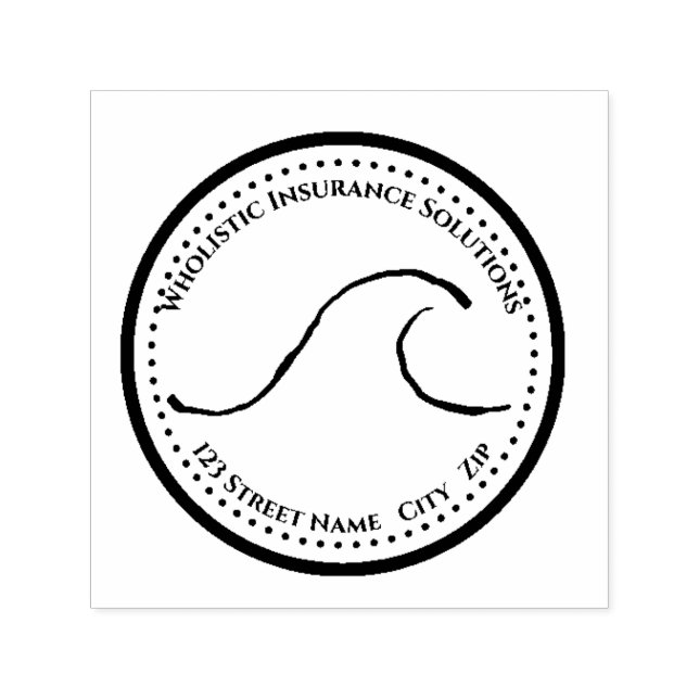 Logotyp Return Frimärke Självfärgande Stämpel (Design)