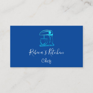 Logotyp Robot Mixer Chef Sweets Bakery Navy Visitkort