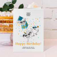 Logotyp Roligt Funny Pet Animals Cute Business Bir