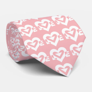 Logotyp, Rosa och vitvatten i kärlek Slips