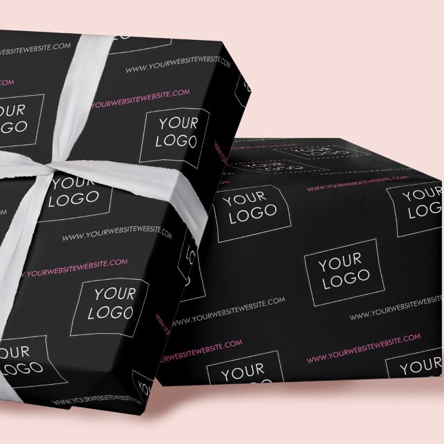 Logotyp Rosa webbplats Business Company Packaging  Presentpapper (Skapare uppladdad)