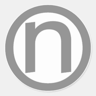 logotyp runda runt klistermärke