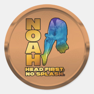 logotyp runt klistermärke