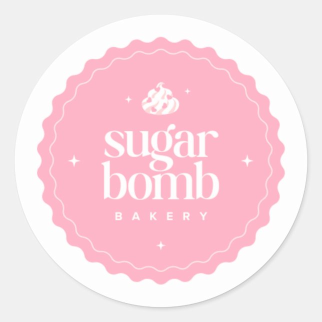 Logotyp Runt Klistermärke (Framsida)