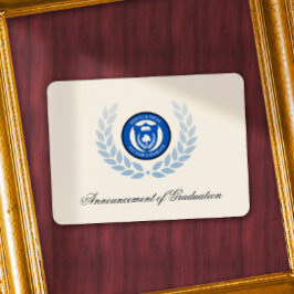 Logotyp School eller College Graduements Meddeland Inbjudningar