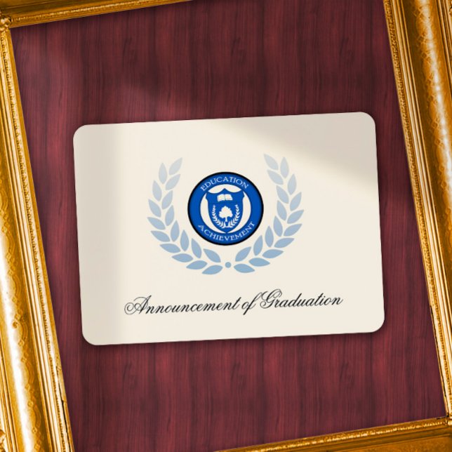 Logotyp School eller College Graduements Meddeland Inbjudningar (Skapare uppladdad)