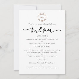 Logotyp Script Company jul-menykort för Party Inbjudningar