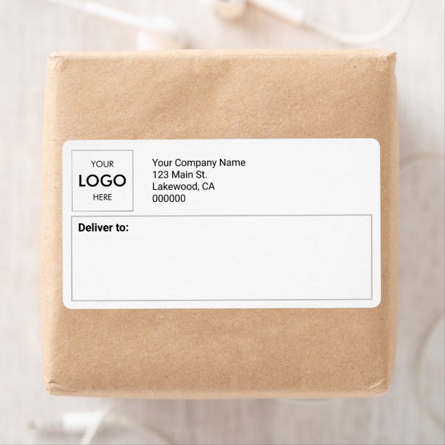 Logotyp Shipping Business Professionell Label Fraktsedel (Insitu)