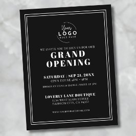 Logotyp Simple Business Grand Open Vykort