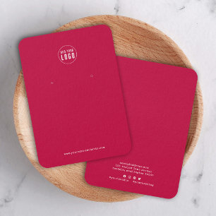 Logotyp skrivmaskin anpassad färg örhänge displayk visitkort