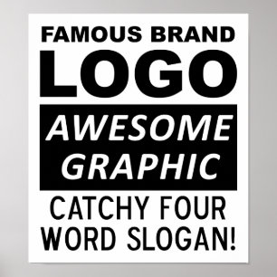Logotyp Slogan Rolig Affisch
