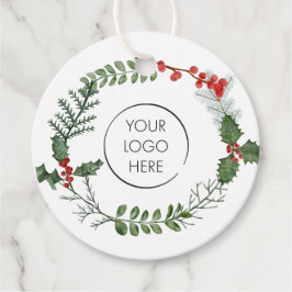 Logotyp Small Business Marknadsföring Glad helg Gi Gåvor Etiketter