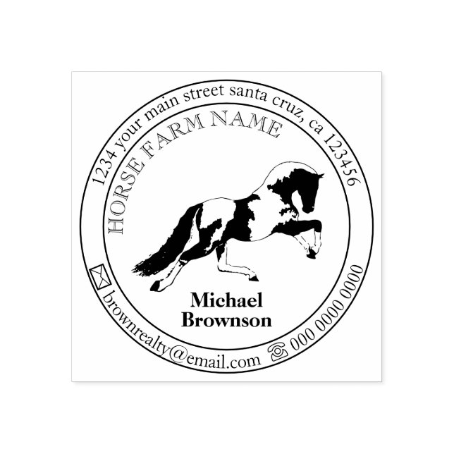 Logotyp som representerar löphäst stämpel (Tryck)