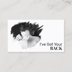 *~* Logotyp Spa QR Chiropractor Chiropraktic Photo Visitkort