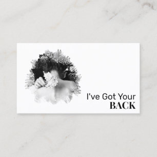 *~* Logotyp Spa QR Chiropractor Massage Photo Visitkort