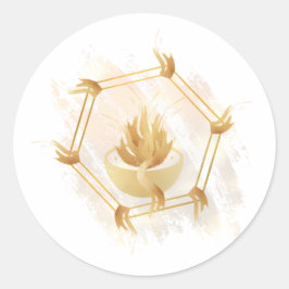 Logotyp-stickers för morgongloriskt skåp runt klistermärke