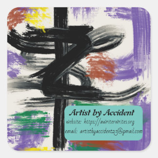 Logotyp Stickers - liten Fyrkantigt Klistermärke