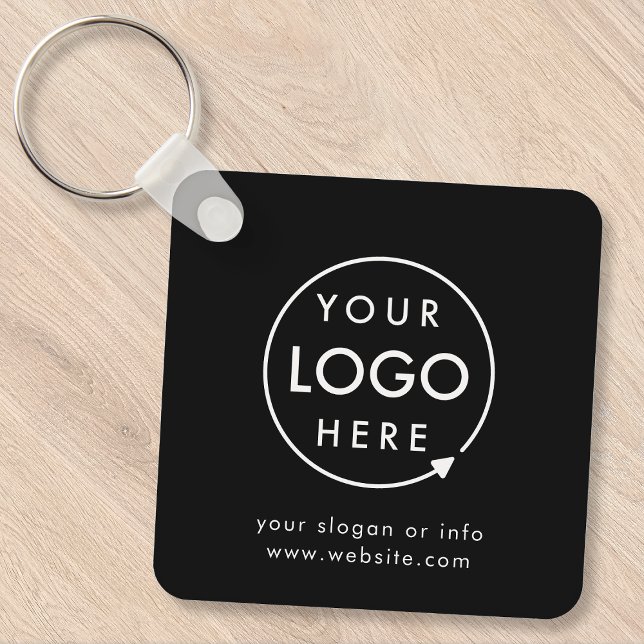 Logotyp svart | Minimalistisk affärsfrämjande verk Nyckelring (Skapare uppladdad)