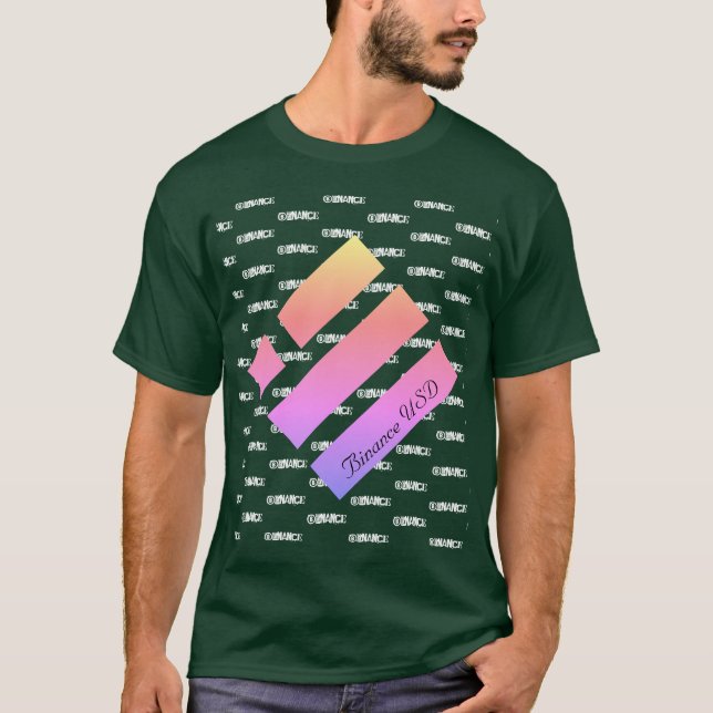 Logotyp T-Shirt för BINANCE USD CRYPTO VALRENCY (Framsida)